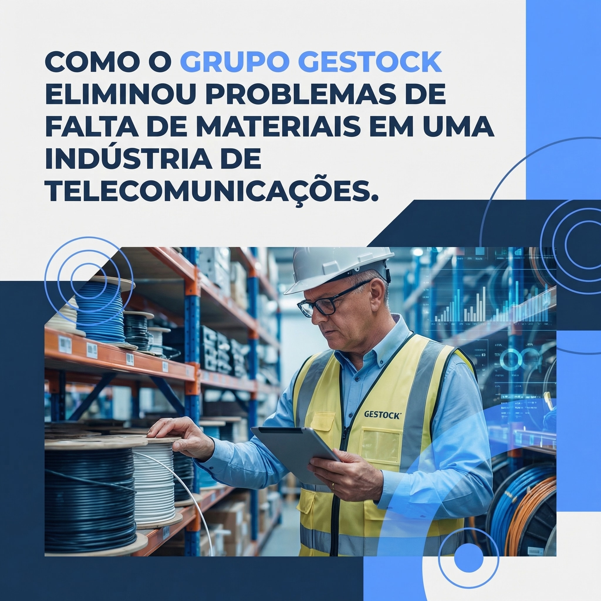Consultor da Gestock fazendo auditoria na empresa